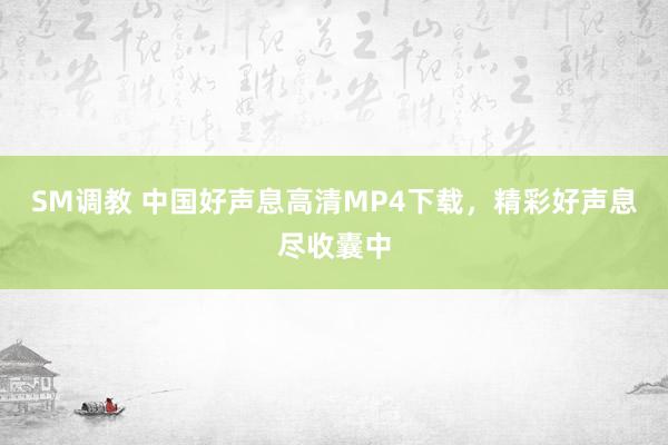 SM调教 中国好声息高清MP4下载，精彩好声息尽收囊中