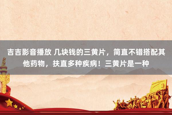 吉吉影音播放 几块钱的三黄片,简直不错搭配其他药物,扶直多种疾病!三黄片是一种
