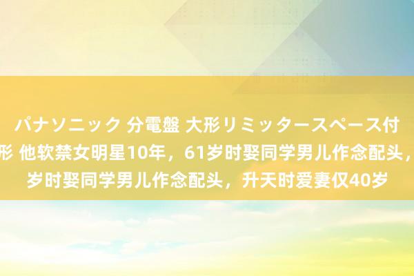 パナソニック 分電盤 大形リミッタースペース付 露出・半埋込両用形 他软禁女明星10年，61岁时娶同学男儿作念配头，升天时爱妻仅40岁