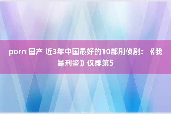 porn 国产 近3年中国最好的10部刑侦剧：《我是刑警》仅排第5