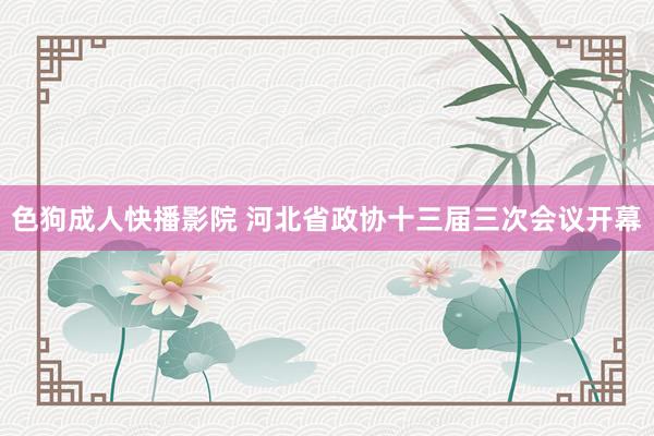 色狗成人快播影院 河北省政协十三届三次会议开幕