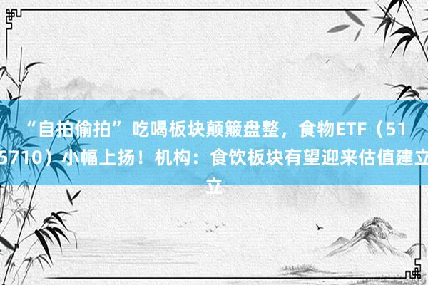 “自拍偷拍” 吃喝板块颠簸盘整，食物ETF（515710）小幅上扬！机构：食饮板块有望迎来估值建立