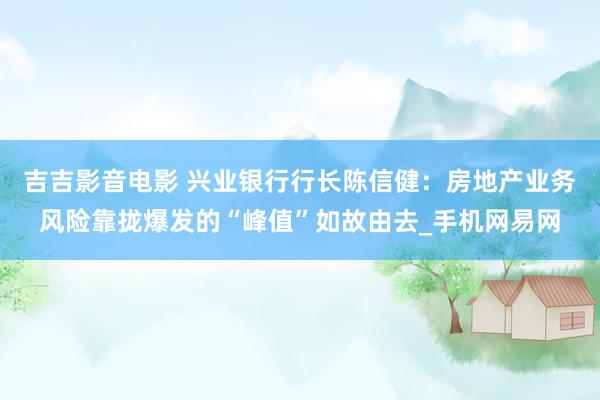 吉吉影音电影 兴业银行行长陈信健：房地产业务风险靠拢爆发的“峰值”如故由去_手机网易网