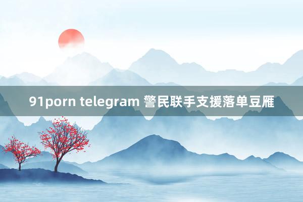 91porn telegram 警民联手支援落单豆雁