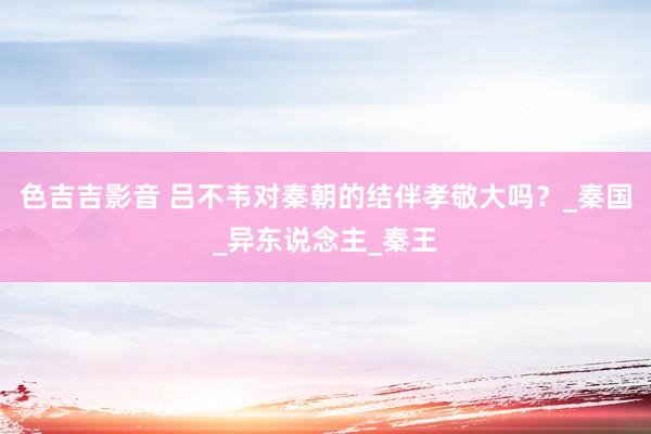 色吉吉影音 吕不韦对秦朝的结伴孝敬大吗？_秦国_异东说念主_秦王