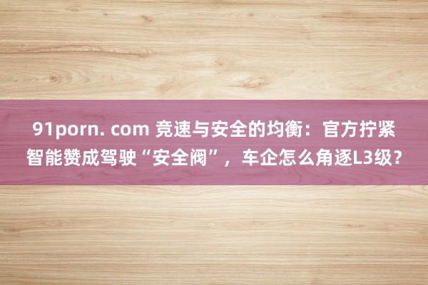 91porn. com 竞速与安全的均衡：官方拧紧智能赞成驾驶“安全阀”，车企怎么角逐L3级？